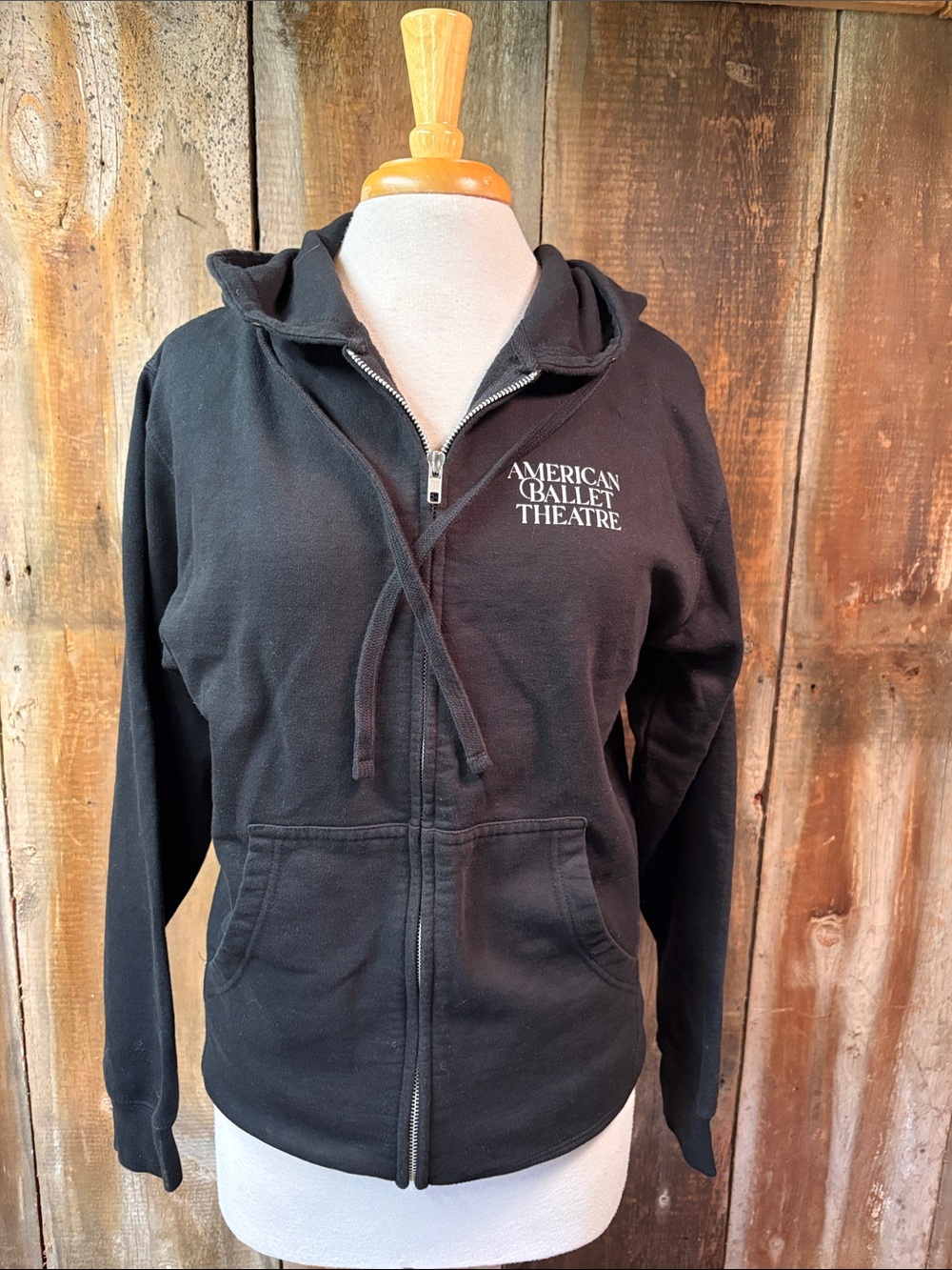Independent Trading Co American Ballet Hooded Zip-Up Sweatshirt Warmup Small